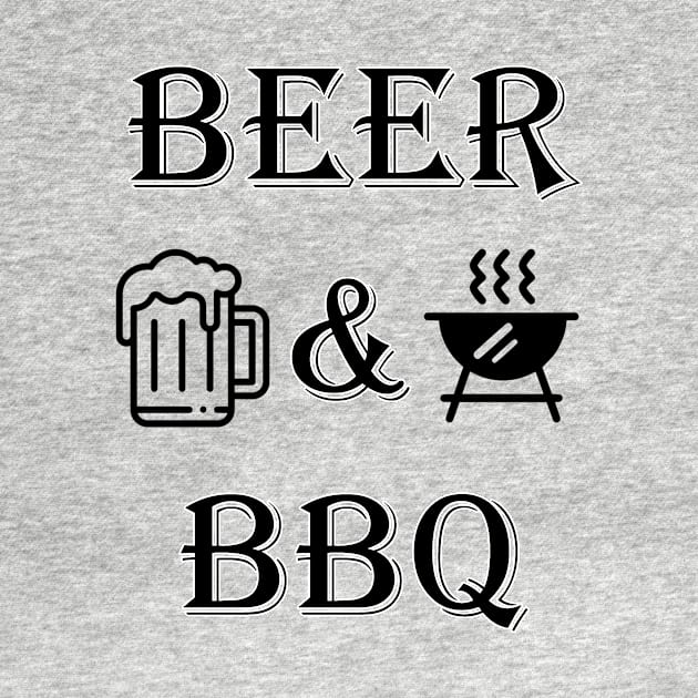 Beer and BBQ T-Shirt Alcohol Party July 4th by PRINT-LAND